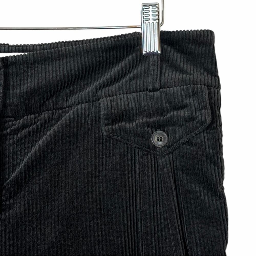 BRORA Black Corduroy Bombacho Pleated Slouchy Tapered Ankle Pants Women’s Size 4 - Picture 9 of 12